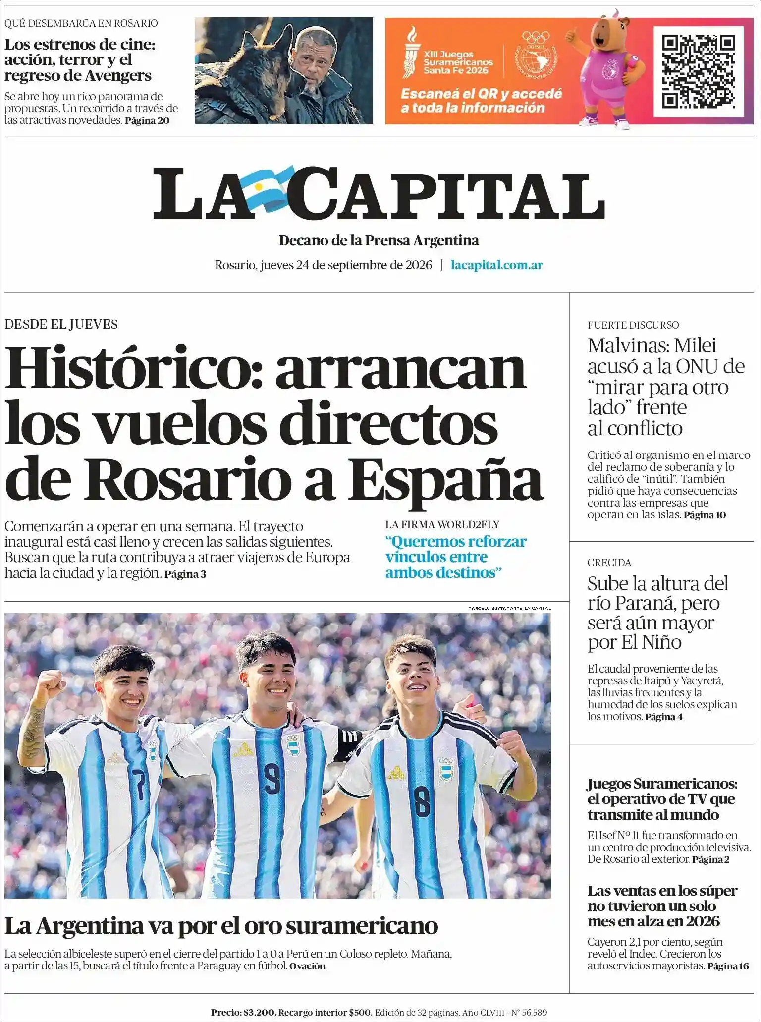 Estudios Max | EL OBSERVADOR MISIONERO - Tapa del diario La Capital Rosario