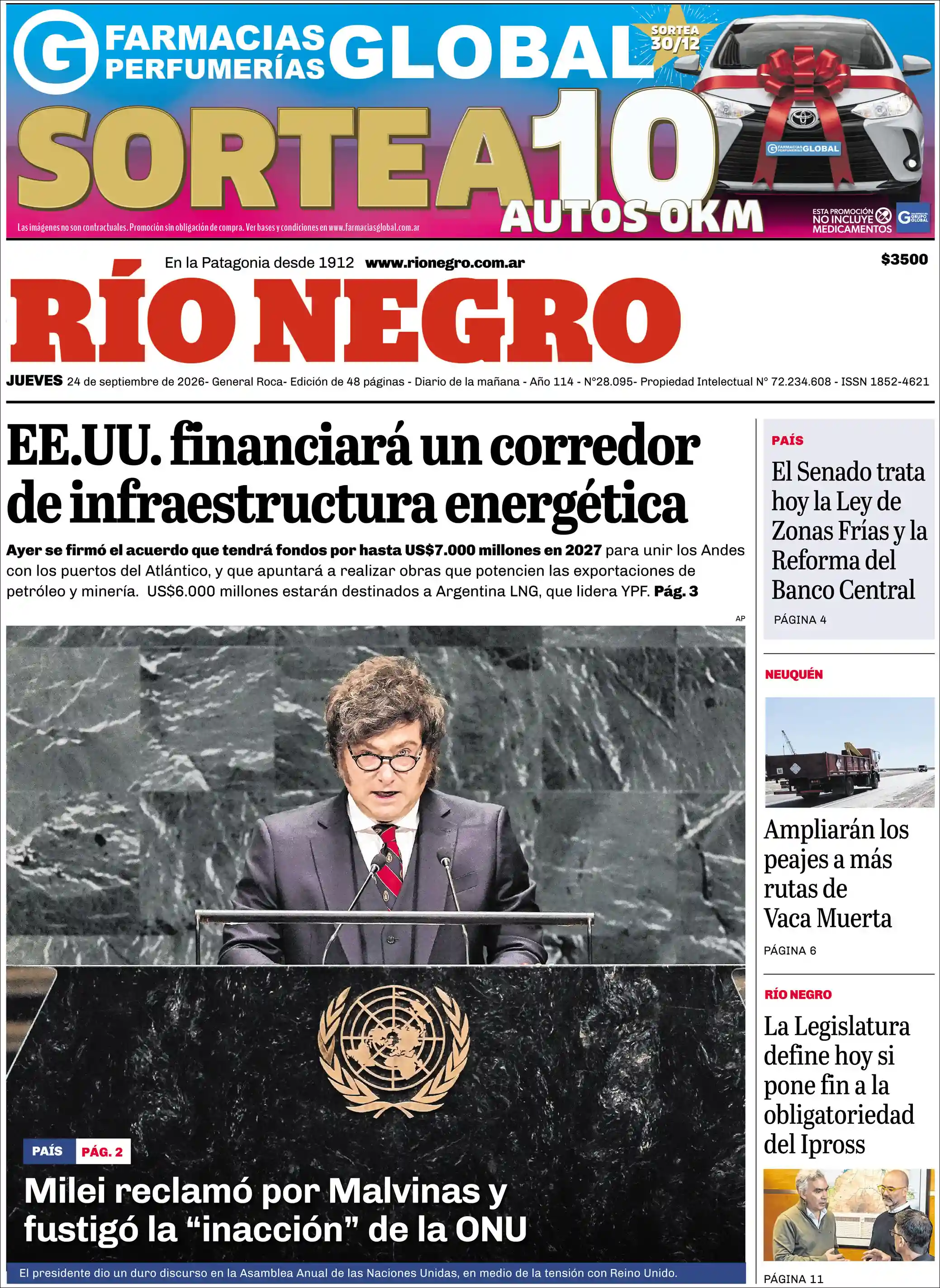 Estudios Max | EL OBSERVADOR MISIONERO - Tapa del diario Rio Negro