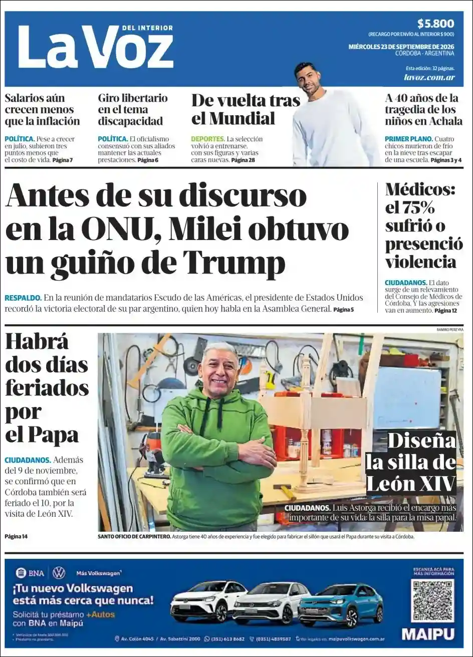 Estudios Max | EL OBSERVADOR MISIONERO - Tapa del diario La Voz